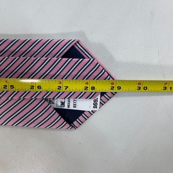 Jos.A.Bank Tie Executive Collection 100% SILK Men's Designer Pink Necktie - Picture 6 of 7